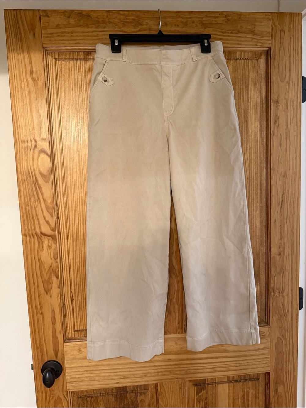 Spanx Twill Wide-Leg Crop